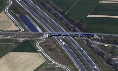 Zdjęcie przedstawiające autostradę A1 w województwie kujawsko-pomorskim