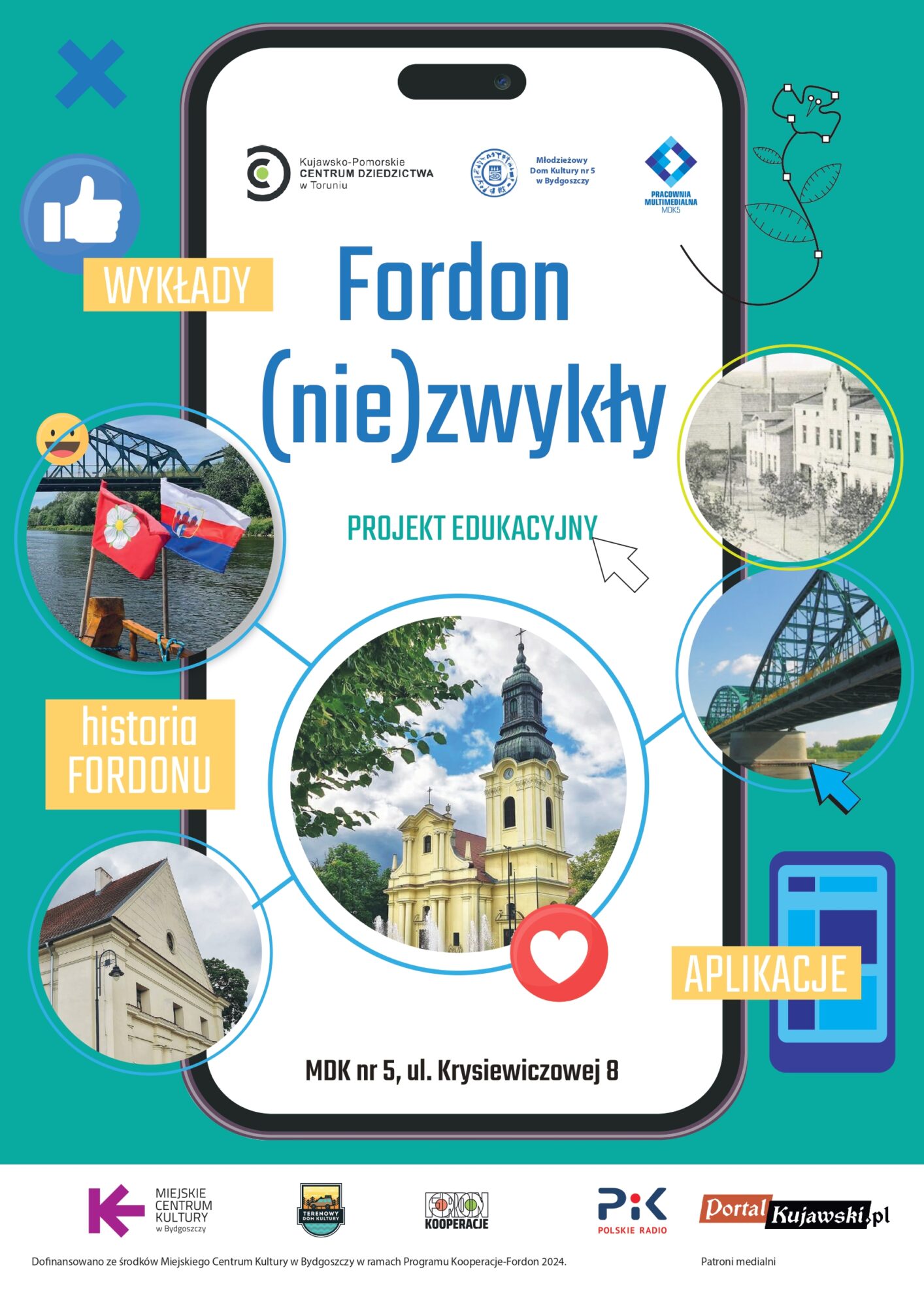 Plakat promujący projekt Fordon niezwykły