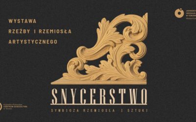 Grafika promująca wystawę snycerstwa