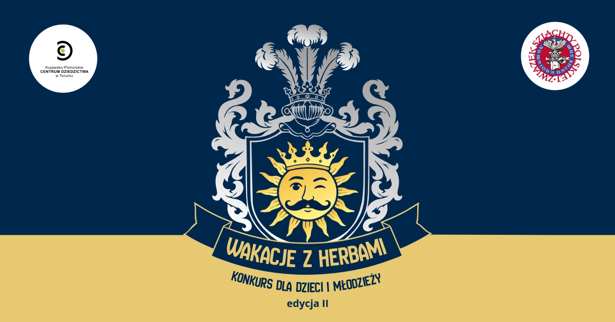Grafika promująca konkurs Wakacje z herbami - edycja II