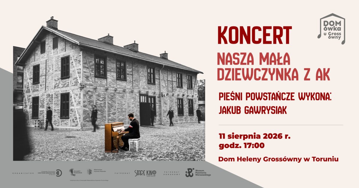 Grafika promująca koncert w ramach cyklu Domówka u Grossówny