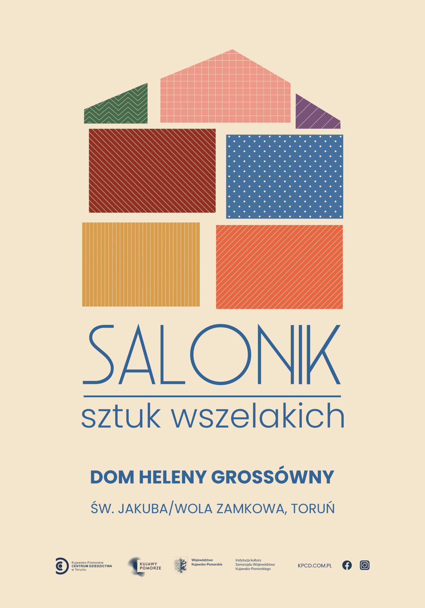 Grafika promująca cykl wydarzeń Salonik sztuk wszelakich