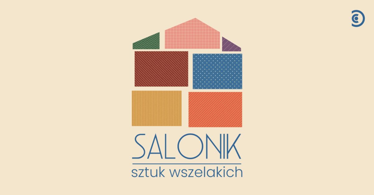 Grafika promująca cykl wydarzeń Salonik sztuk wszelakich