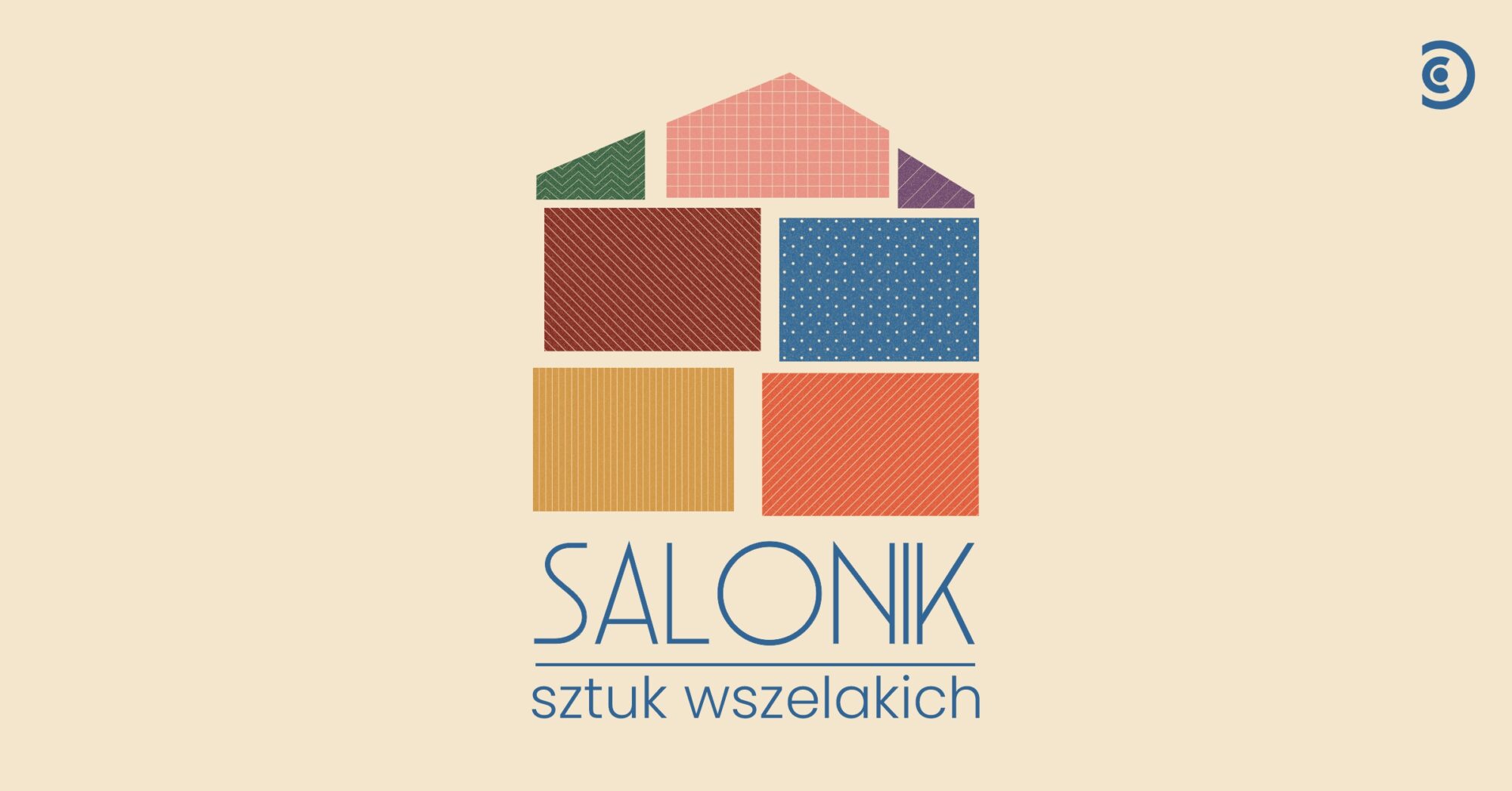 Grafika promująca cykl wydarzeń Salonik sztuk wszelakich
