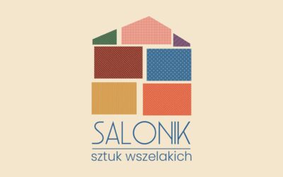 Grafika promująca cykl wydarzeń Salonik sztuk wszelakich
