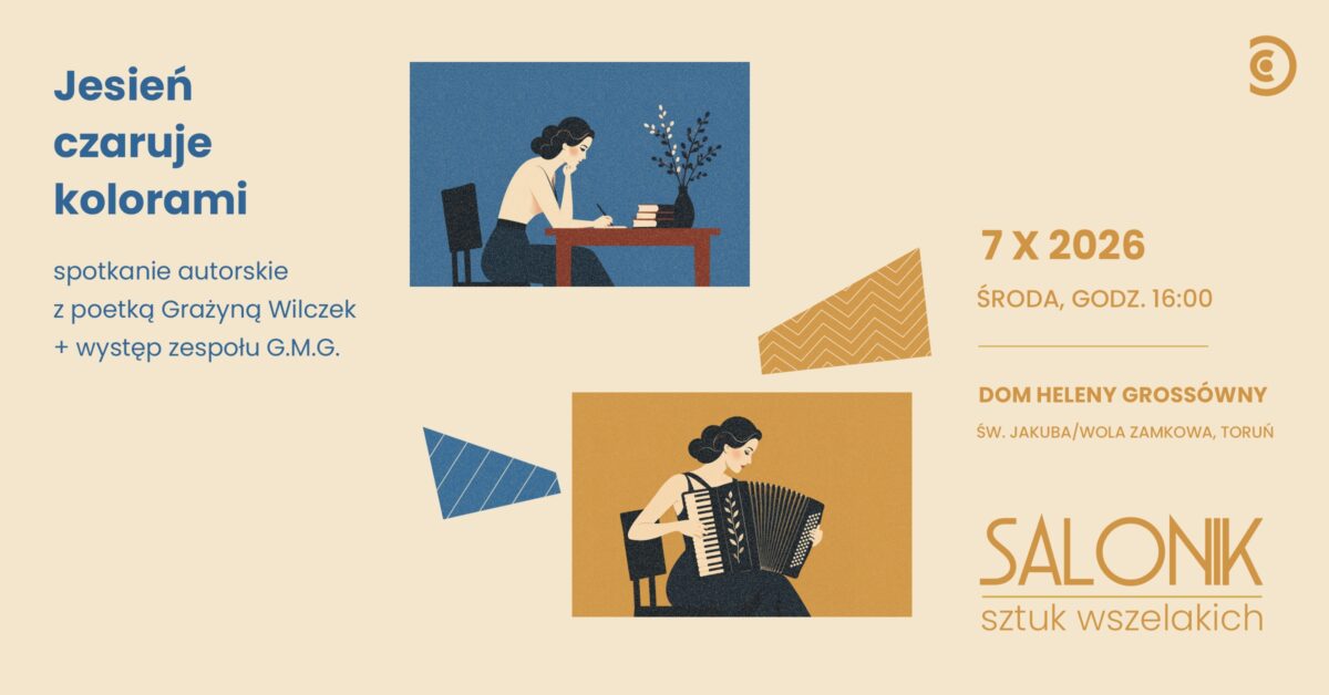 Grafika promująca wydarzenie z serii Salonik sztuk wszelakich